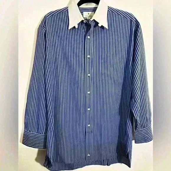 Nordstrom Other - Nordstrom 100% Long Staple Cotton Italian Broadcloth Dress Shirt Size 15-32